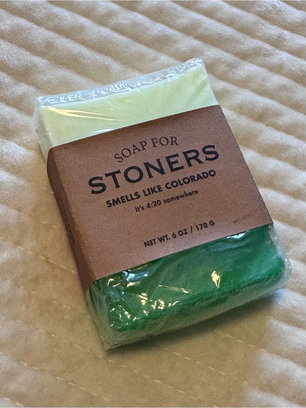 Whiskey Rivers Soap Co. for Stoners Handmade Bar Soap 6 oz NWT